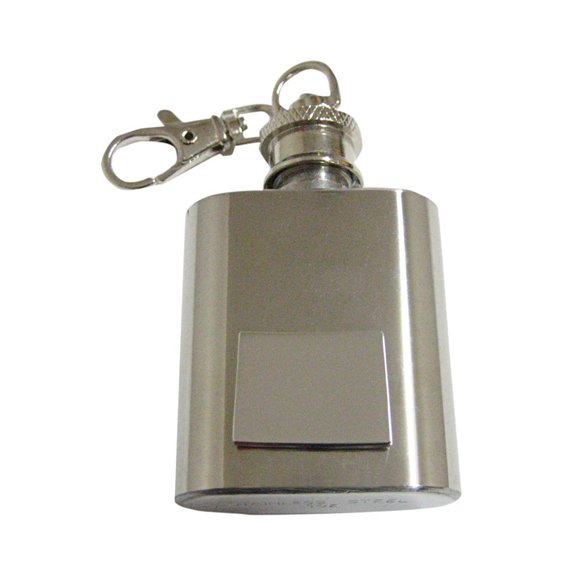 Wyoming State Map Shape 1oz Keychain Flask - Picture 1 of 1